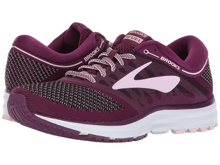 Brooks Revel (plum/pink/black) Women's Running Shoes