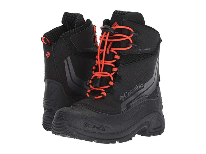 Columbia Kids Bugaboottm Iv (little Kid/big Kid) (black/state Orange) Boys Shoes
