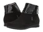 Mephisto Fiducia (black Bucksoft/croco) Women's Zip Boots