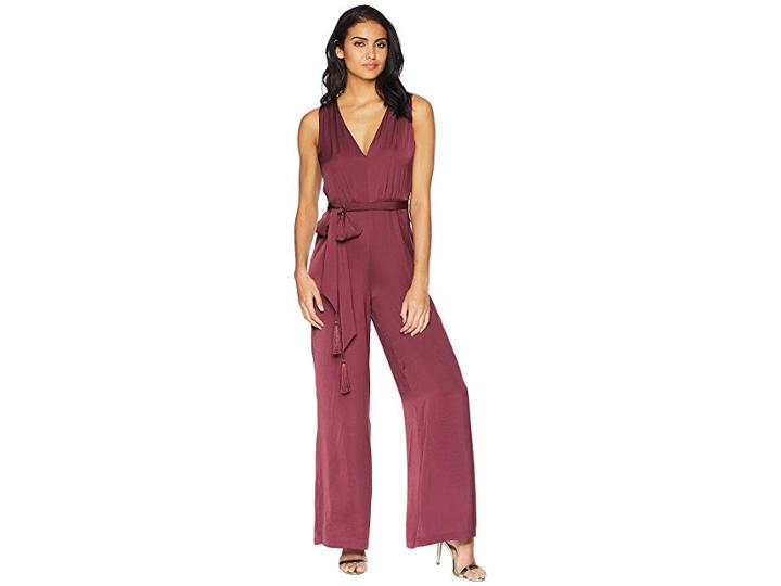 Bcbgmaxazria Cahya Tie-waist Jumpsuit (vnetnrose) Women's Jumpsuit & Rompers One Piece