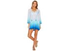 La Blanca Last Night In Morocco Embellished V-neck Tunic Cover-up (multi) Women's Swimwear