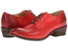 Frye Carson Oxford (burnt Red Antique Soft Leather) Women's Lace Up Casual Shoes