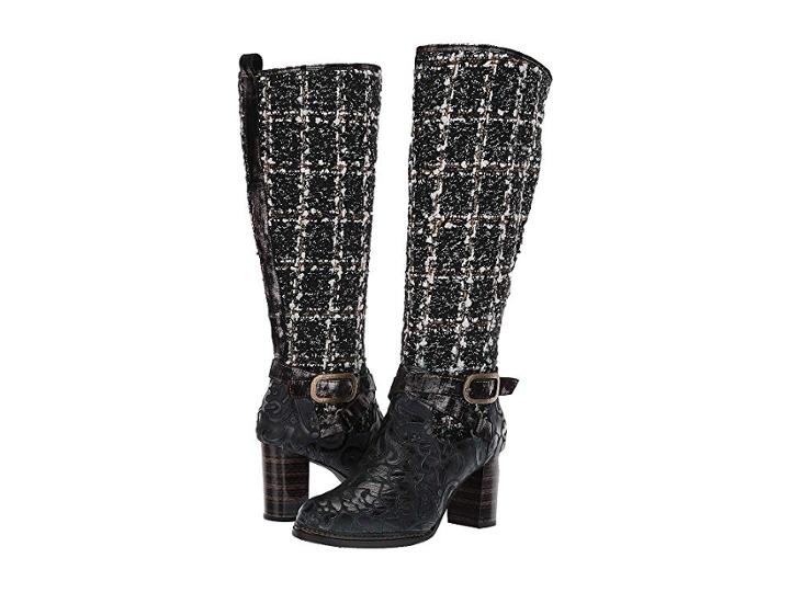 L'artiste By Spring Step Tweed (black Multi) Women's Shoes