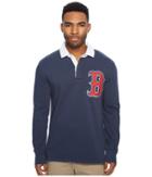 Levi's(r) Mens Red Sox Lsc Rugby Solid Shirt (blue) Men's Clothing