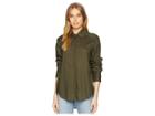 Paige Clemence Shirt With French Cuff (forest Night) Women's Clothing