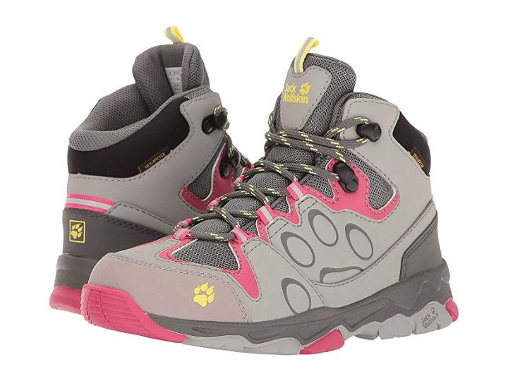 Jack Wolfskin Kids Mountain Attack 2 Texapore Mid (toddler/little Kid/big Kid) (tropic Pink) Girls Shoes