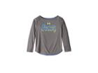 Under Armour Kids Always Winning Long Sleeve (little Kids) (carbon Heather) Girl's Clothing