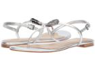 Tory Burch Liana Flat Sandal (silver) Women's Sandals