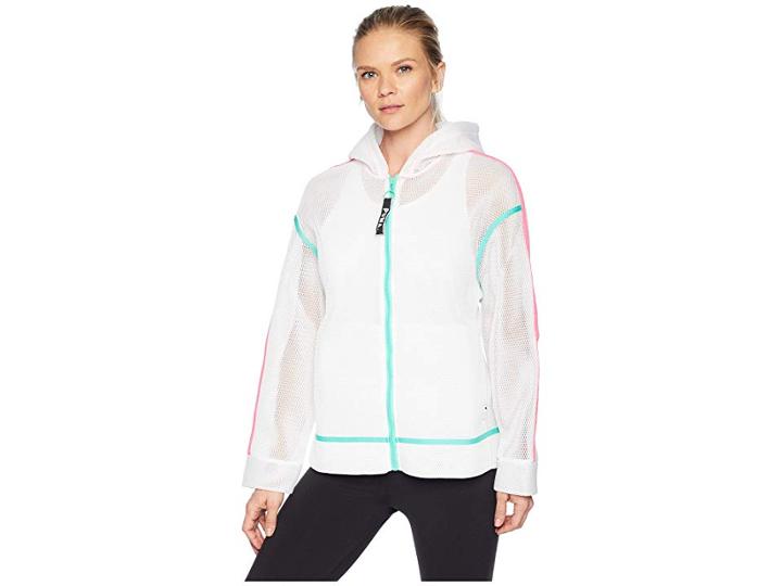 Puma Chase Spacer Fz Hoodie (puma White) Women's Sweatshirt