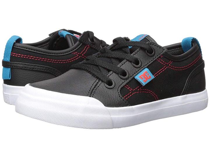 Dc Kids Evan Se (little Kid/big Kid) (black/red/blue) Boys Shoes