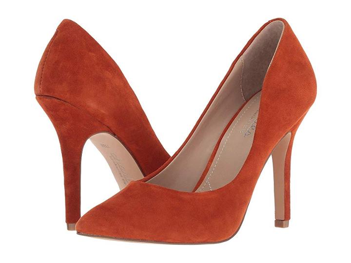 Charles By Charles David Maxx (burnt Orange Suede) High Heels
