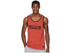 Under Armour Sportstyle Cotton Tank Top (radio Red/black) Men's Sleeveless