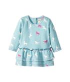 Hatley Kids Dancing Unicorns Mini Layered Dress (infant) (blue) Girl's Dress