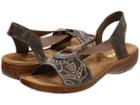 Rieker 608b9 Regina B9 (smoke) Women's Sandals