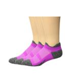 Feetures Elite Light Cushion 3-pair Pack (fuchsia Pop) No Show Socks Shoes