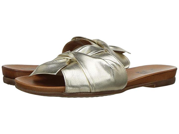 Miz Mooz Angelina (gold) Women's Sandals