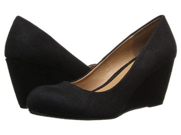 Dirty Laundry Dl Not Me Wedge Pump (black Suede) Women's Wedge Shoes