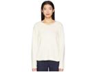 Eileen Fisher Organic Cotton Round Neck Short Box-top (soft White) Women's Clothing