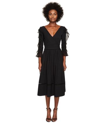 Preen By Thornton Bregazzi Alva Ted Stretch Satin Dress (black) Women's Dress