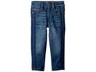 Dl1961 Kids Chloe Mid Wash Skinny With Navy Double Side Stripe In Moody Blue (big Kids) (moody Blue) Girl's Jeans