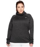 Nike Therma Sphere Element Long Sleeve Running Top (sizes 1x-3x) (black/heather/black) Women's Clothing