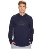 Under Armour Sportstyle Stretch Hoodie (midnight Navy/midnight Navy/black) Men's Sweatshirt