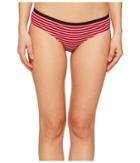 La Perla Daylight Brazilian Stripe Bottom (red) Women's Swimwear