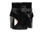 Calvin Klein Korrie (black Velvet/cow Silk) Women's Boots