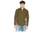 Scotch & Soda Regular Fit Garment-dyed Shirt In Jersey Quality (military) Men's Sweatshirt