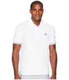 Adidas Golf Climacool(r) Jacquard Raglan Polo (white) Men's Clothing