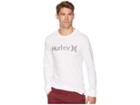 Hurley One Only Push Through Long Sleeve Tee (white) Men's T Shirt