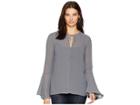 Stetson 2383 Crepe V-neck (grey) Women's Clothing