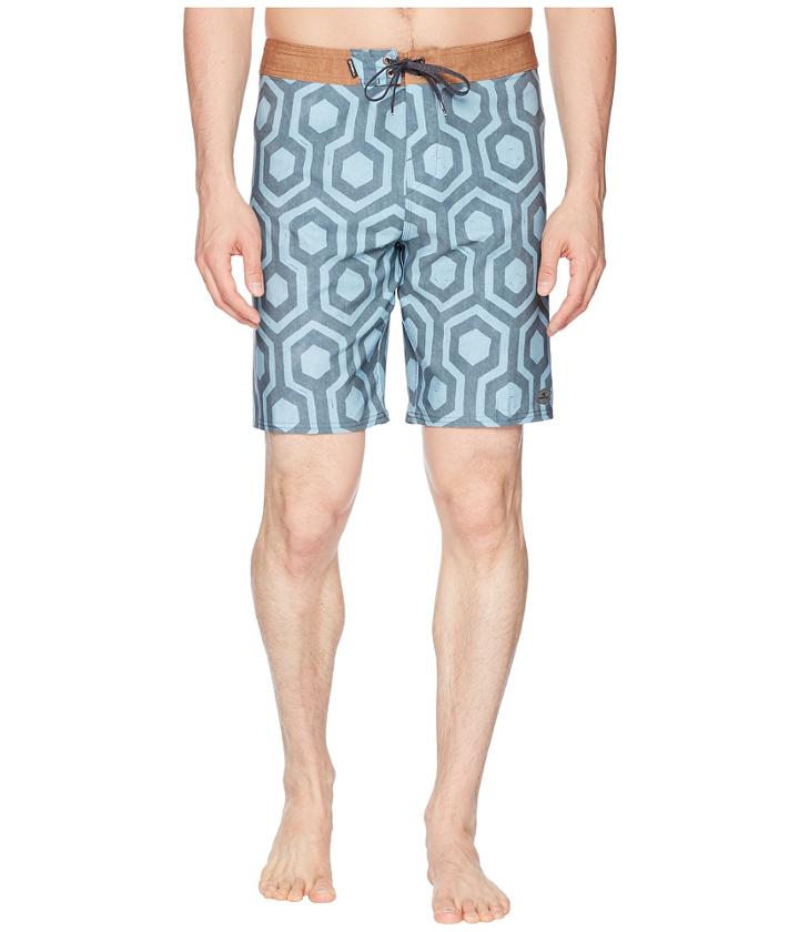 O'neill Hyperfreak Wrenched Boardshorts (dust Blue) Men's Swimwear