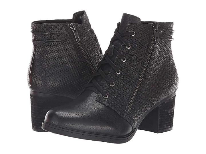 Rockport Cobb Hill Collection Cobb Hill Natashya Lace Boot (black Leather) Women's Shoes