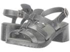 Mini Melissa Mel Flox High (little Kid/big Kid) (silver/black) Girls Shoes