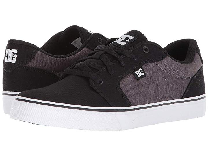 Dc Anvil Tx (black/white/athletic Red) Men's Skate Shoes