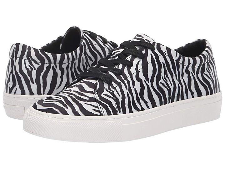 Katy Perry The Sprinkle (black/white Zebra Print Stretch Satin) Women's Shoes