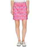 Vineyard Vines Golf Printed Whale Tail Skort (pink Sherbet) Women's Skort