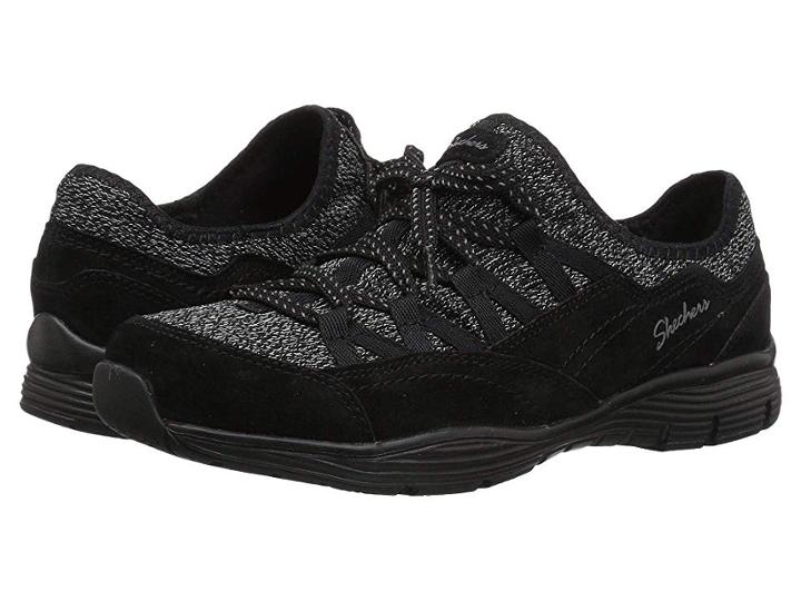 Skechers Seager Zip Line (black) Women's Shoes