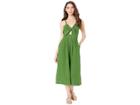 Juicy Couture Washed Linen Dress (pine) Women's Dress