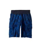 Lucky Brand Kids Swell Cargo Shorts In French Terry (little Kids/big Kids) (black Iris) Boy's Shorts