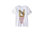 Nike Kids Pro Level Dri-fittm Short Sleeve Tee (little Kids) (white) Boy's T Shirt