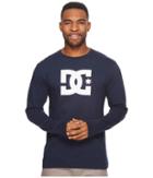 Dc Star Long Sleeve Tee (dark Indigo) Men's T Shirt