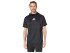 Adidas Team Issue Short Sleeve Hoodie (flint Black Melange/black) Men's Sweatshirt