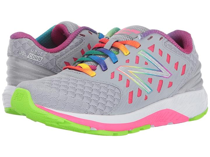 New Balance Kids Fuelcore Urge V2 (little Kid/big Kid) (grey/pink) Girls Shoes