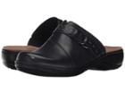 Clarks Leisa Sadie (navy Leather) Women's Clog Shoes