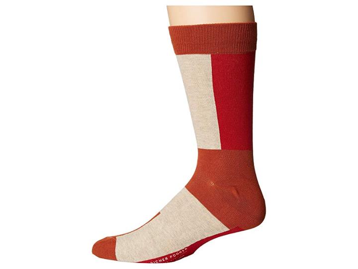 Richer Poorer Sira (orange) Men's Crew Cut Socks Shoes