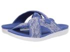 Fitflop Artknit Cross Slide (illusion Blue) Women's  Shoes