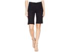 Nydj Briella Shorts W/ Fray Hem In Black (black) Women's Shorts