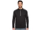Adidas Golf Classic 3-stripes 1/4 Zip Pullover (black 1) Men's Sweater